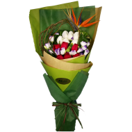 Bird Paradise with Roses Bouquet