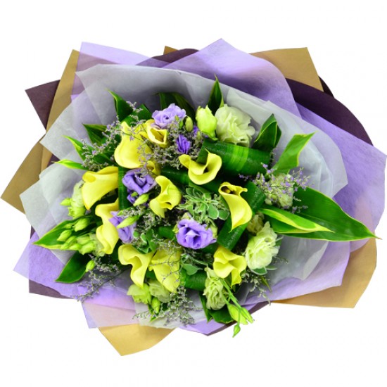 Charming Calla Lily Round Bouquet